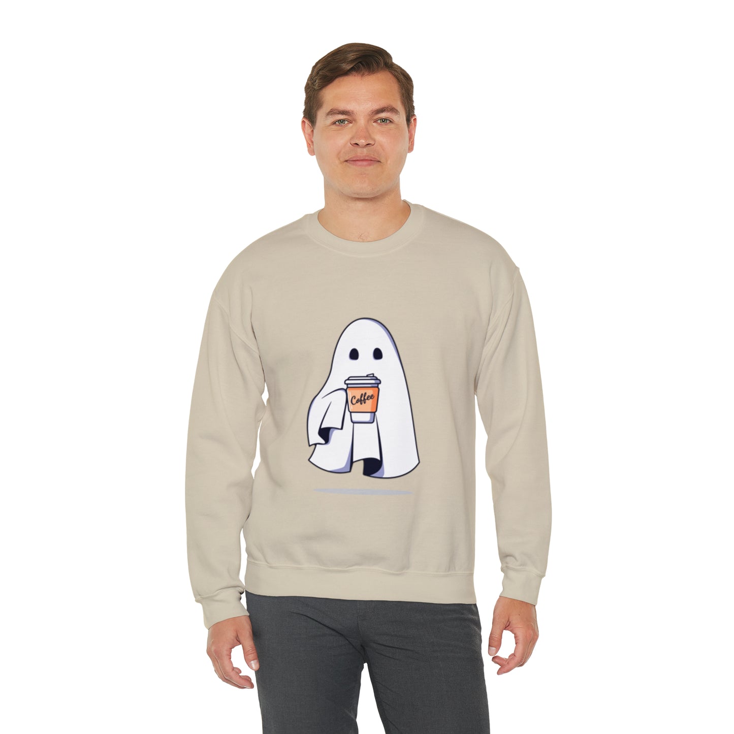 Boorista Spooky Coffee Sweatshirt, Womens Ghost Sweatshirt, Spooky Season, Fall Coffee Lover Shirt, Halloween Party Shirt, Fall Graphic
