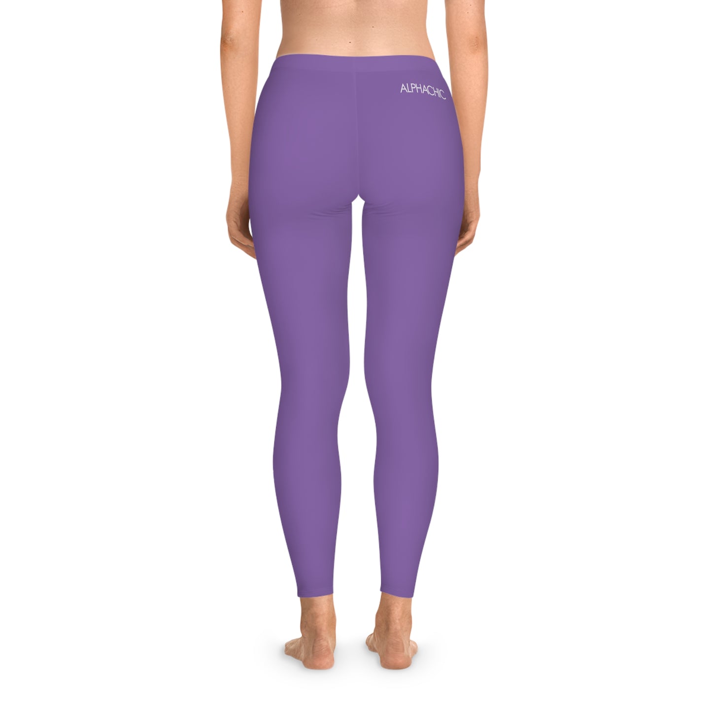 AlphaChic Leggings - Light Purple (Back Logo)