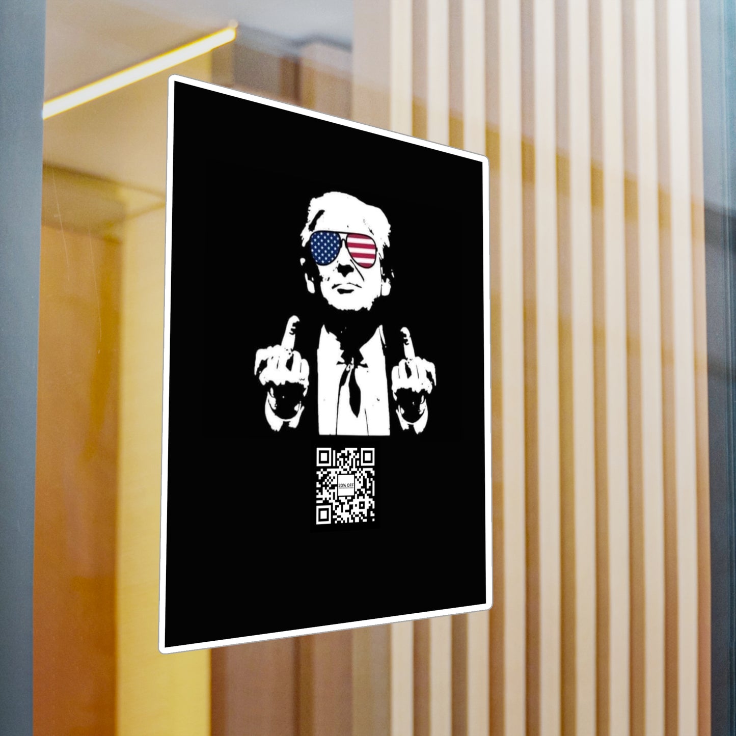 TRUMP STICKER 20 OFF