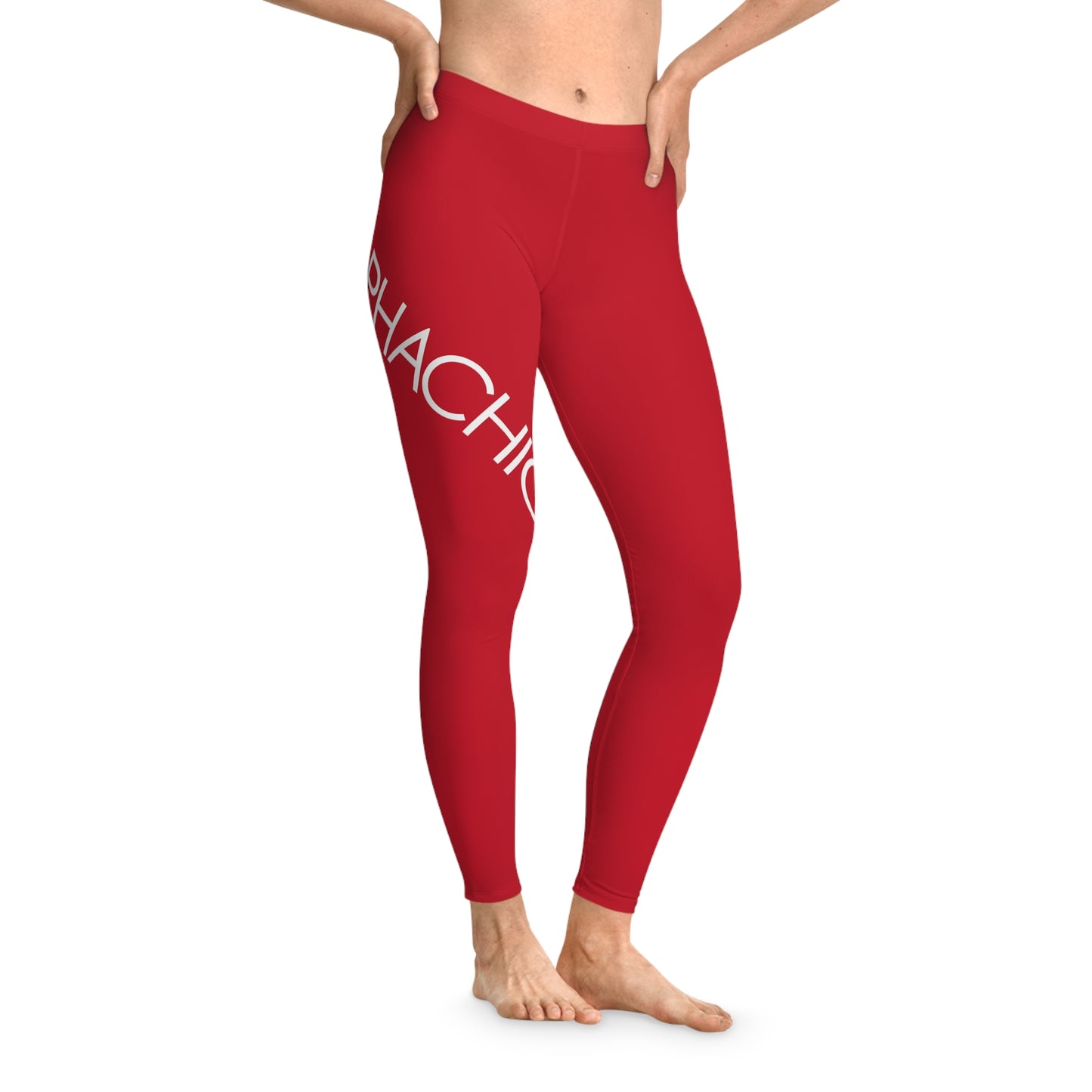 AlphaChic Leggings - Red (Leg Logo)