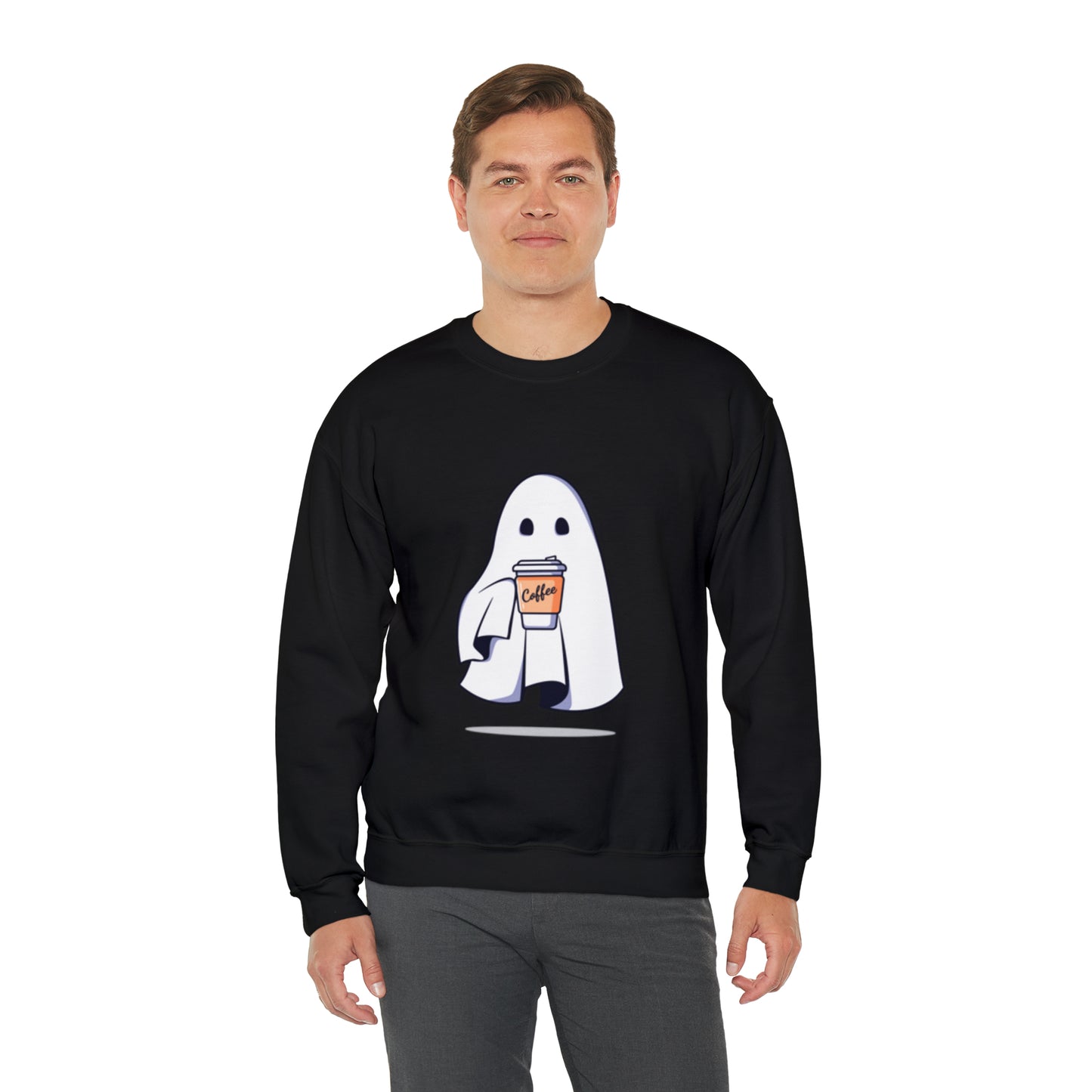 Boorista Spooky Coffee Sweatshirt, Womens Ghost Sweatshirt, Spooky Season, Fall Coffee Lover Shirt, Halloween Party Shirt, Fall Graphic