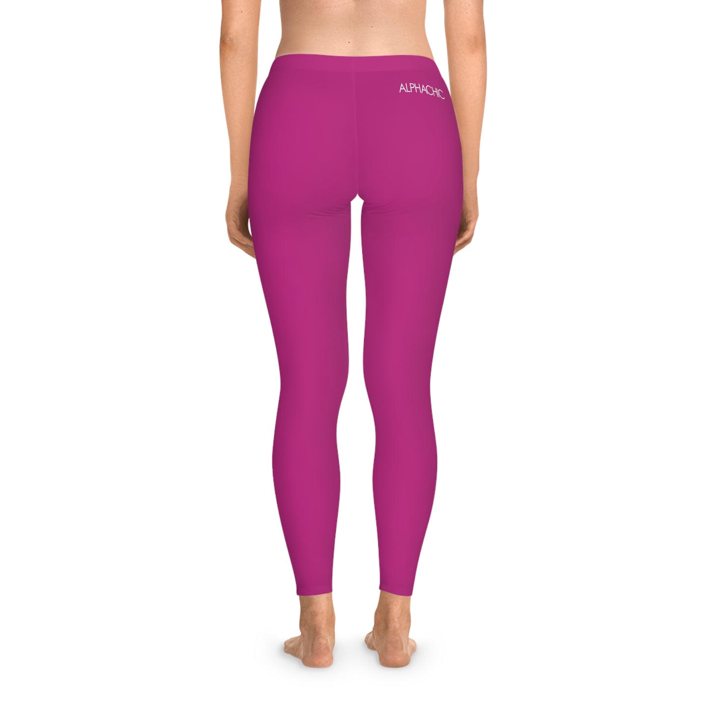 AlphaChic Leggings - Pink (Back Logo)