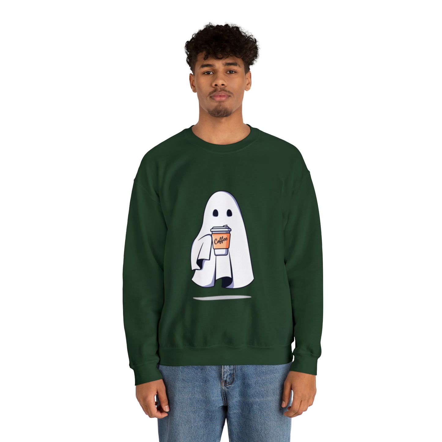 Boorista Spooky Coffee Sweatshirt, Womens Ghost Sweatshirt, Spooky Season, Fall Coffee Lover Shirt, Halloween Party Shirt, Fall Graphic
