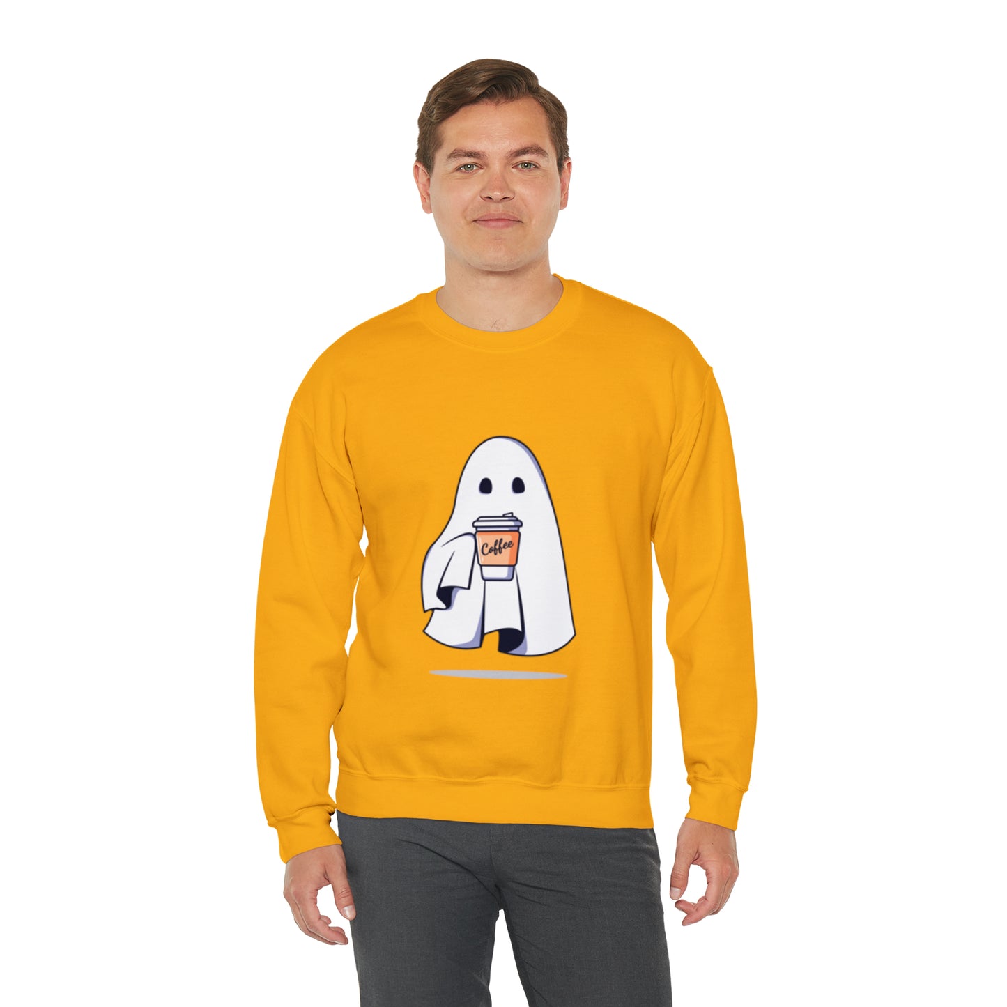 Boorista Spooky Coffee Sweatshirt, Womens Ghost Sweatshirt, Spooky Season, Fall Coffee Lover Shirt, Halloween Party Shirt, Fall Graphic