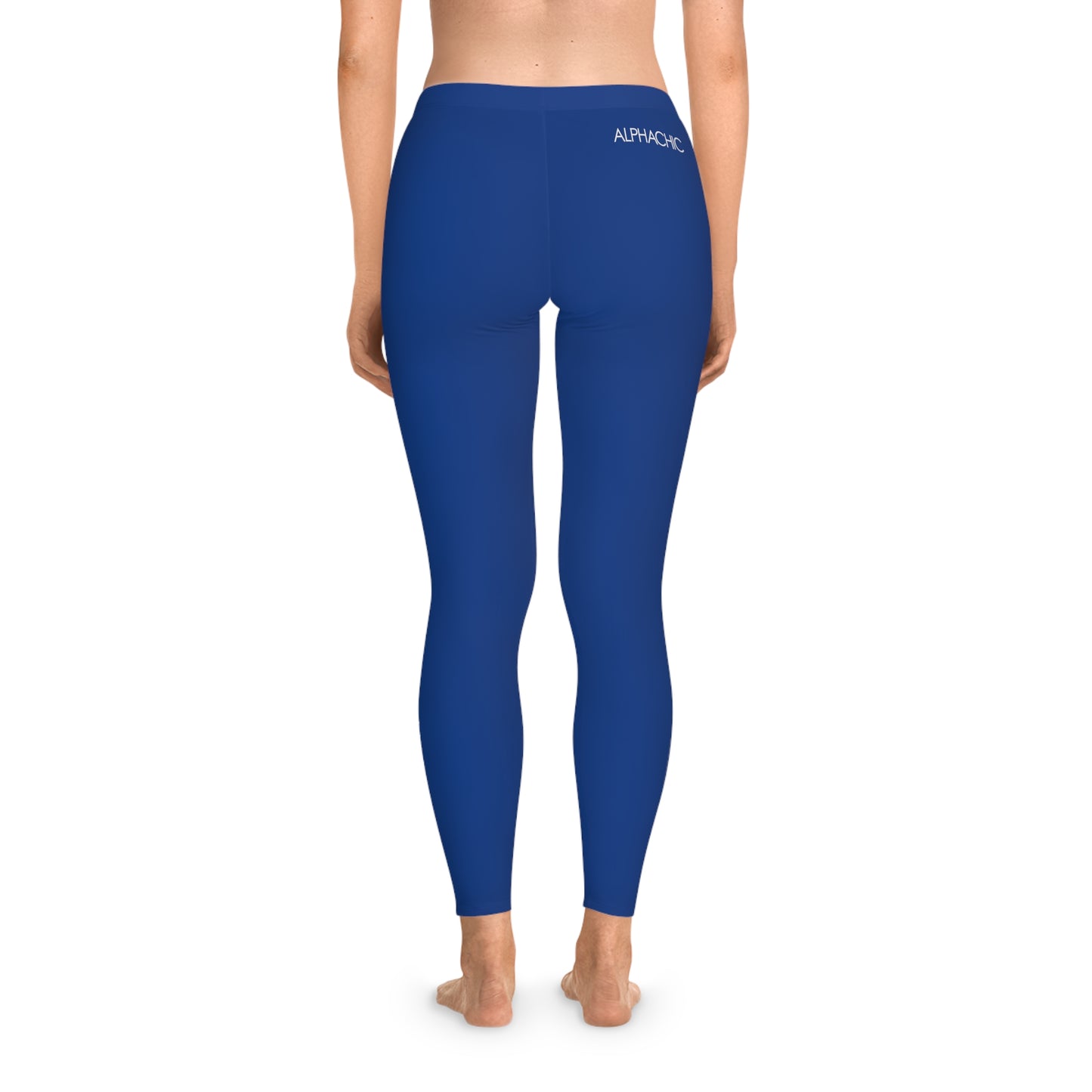AlphaChic Leggings - Dark Blue (Back Logo)