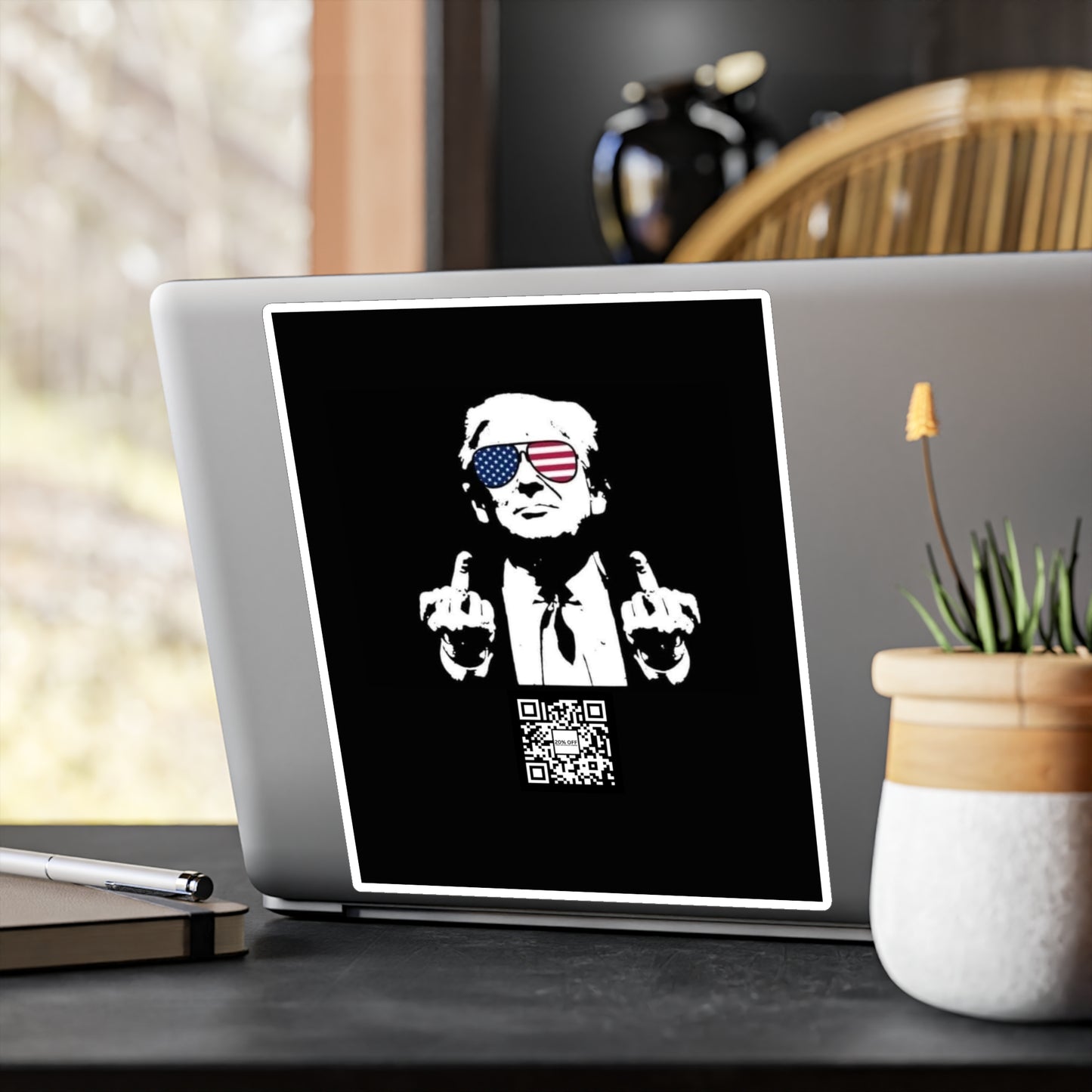 TRUMP STICKER 20 OFF