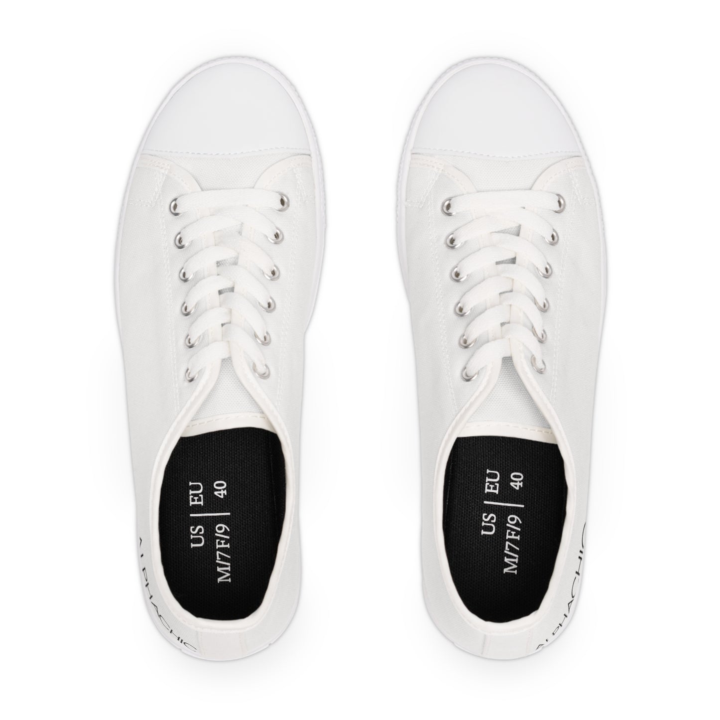 AlphaChic Flat Bottom Sneakers (Low Top)