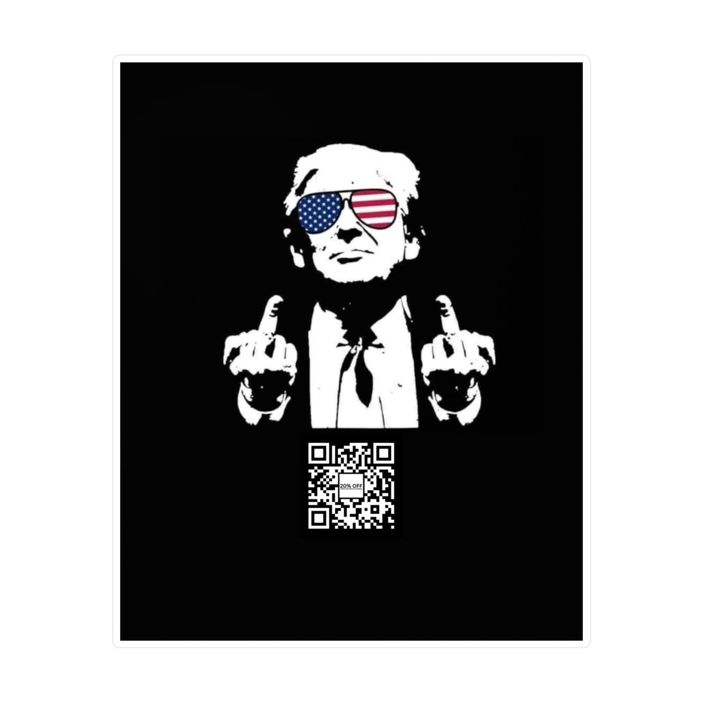 TRUMP STICKER 20 OFF
