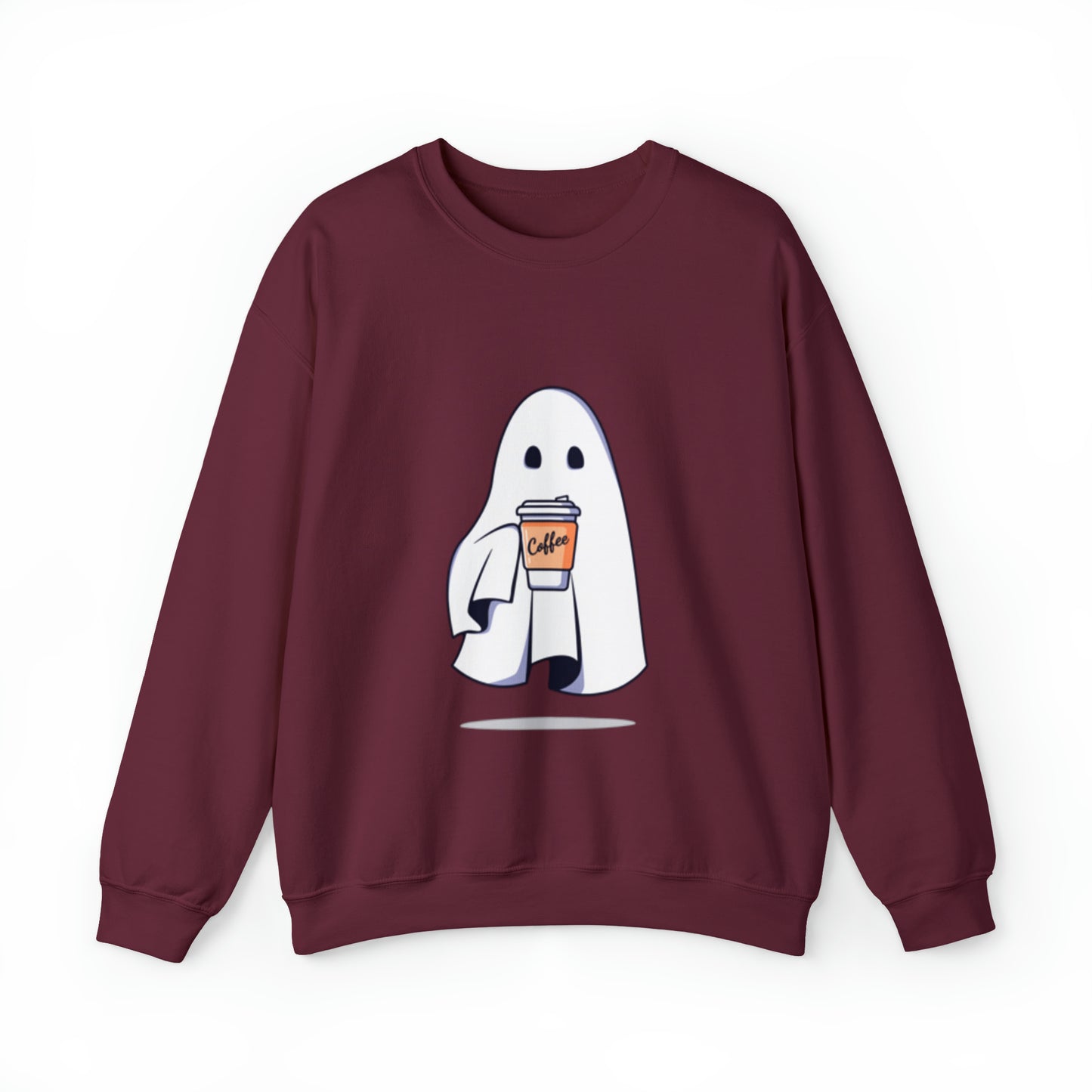 Boorista Spooky Coffee Sweatshirt, Womens Ghost Sweatshirt, Spooky Season, Fall Coffee Lover Shirt, Halloween Party Shirt, Fall Graphic