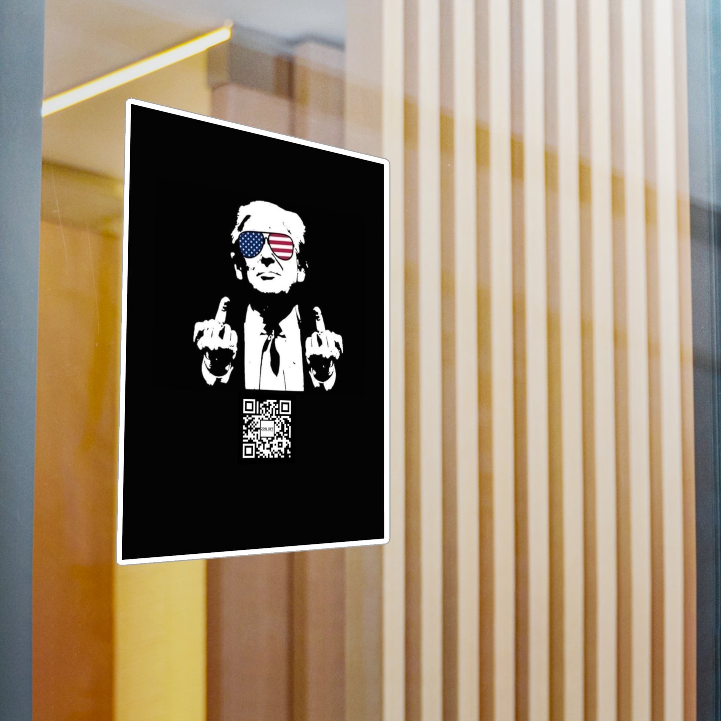 TRUMP STICKER 20 OFF