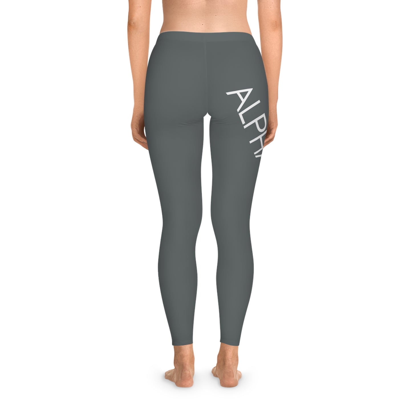 AlphaChic Leggings - Dark Gray (Leg Logo)