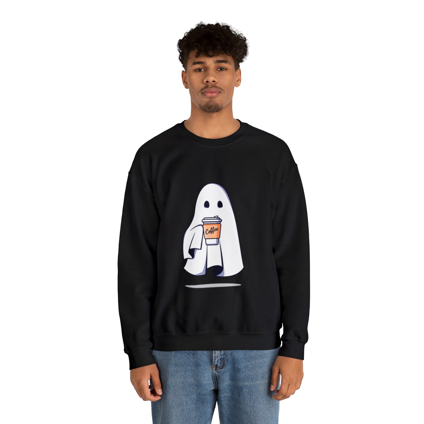 Boorista Spooky Coffee Sweatshirt, Womens Ghost Sweatshirt, Spooky Season, Fall Coffee Lover Shirt, Halloween Party Shirt, Fall Graphic
