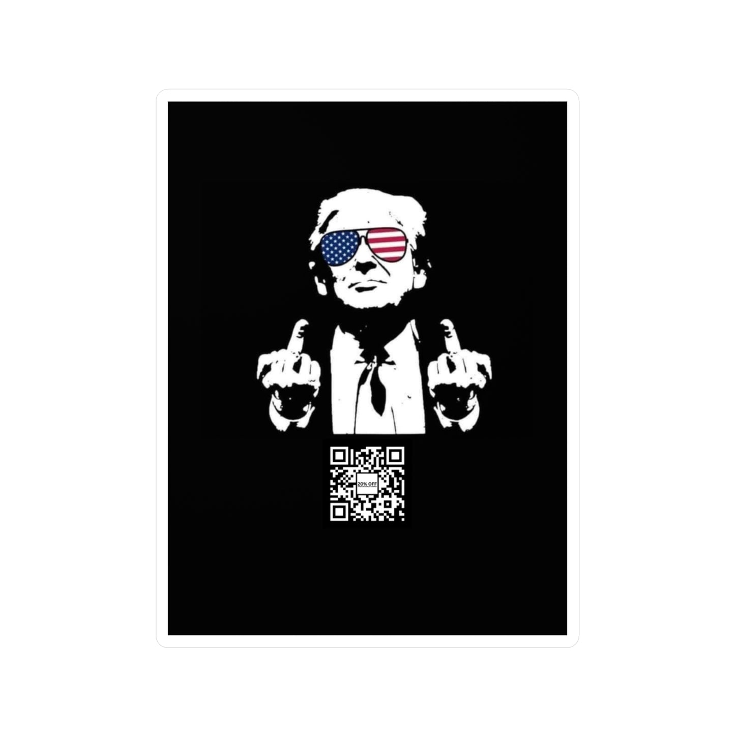 TRUMP STICKER 20 OFF