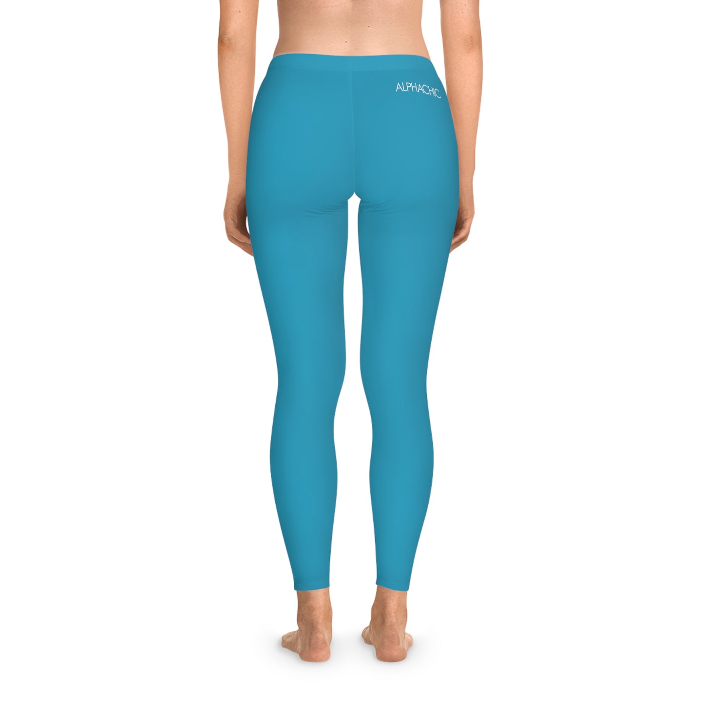 AlphaChic Leggings - Light Blue (Back Logo)