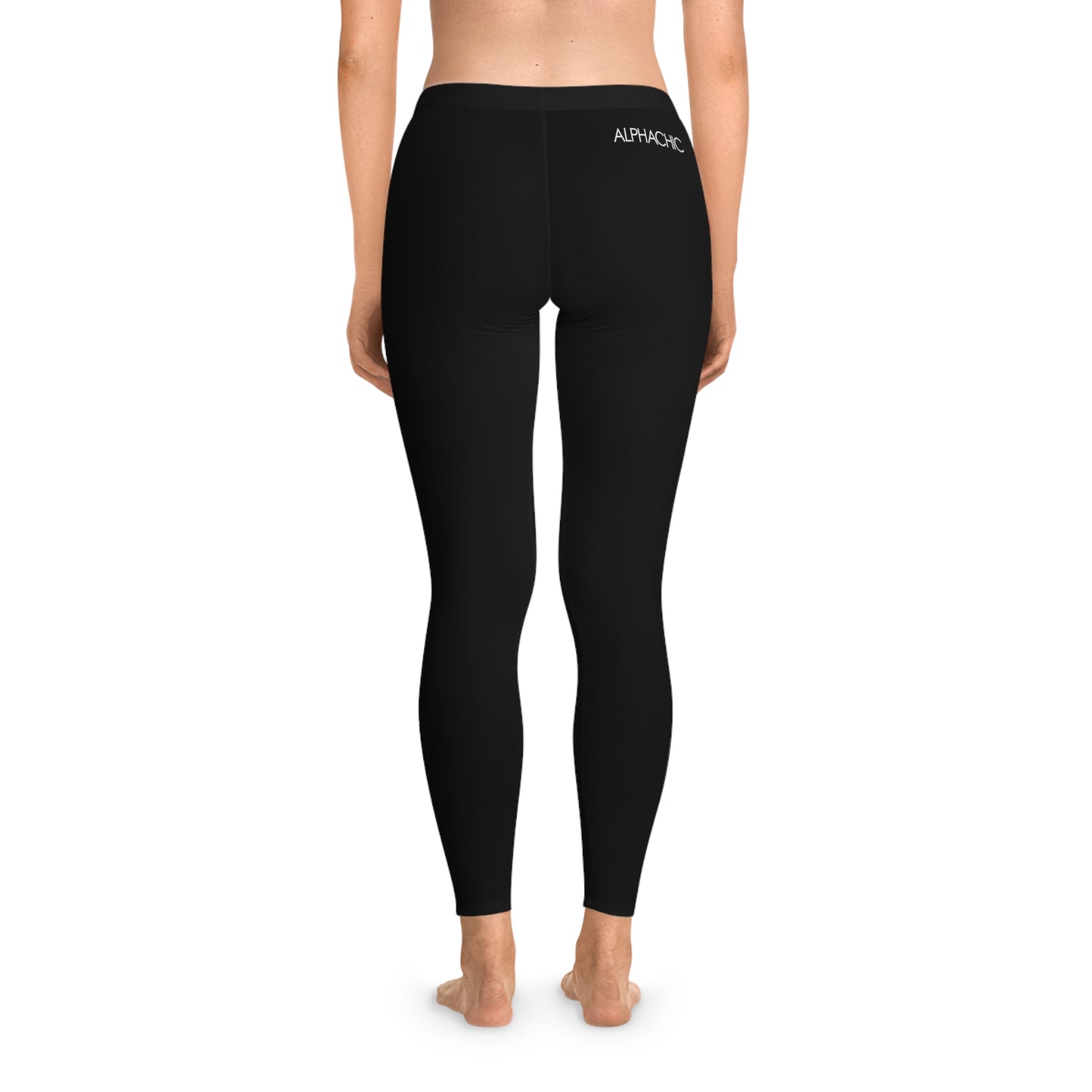 AlphaChic Leggings - Black (Back Logo)