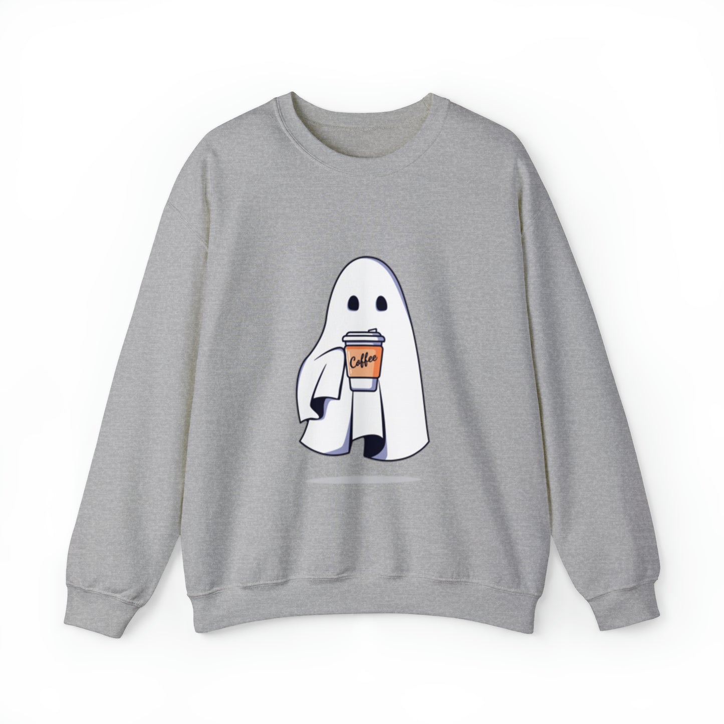 Boorista Spooky Coffee Sweatshirt, Womens Ghost Sweatshirt, Spooky Season, Fall Coffee Lover Shirt, Halloween Party Shirt, Fall Graphic