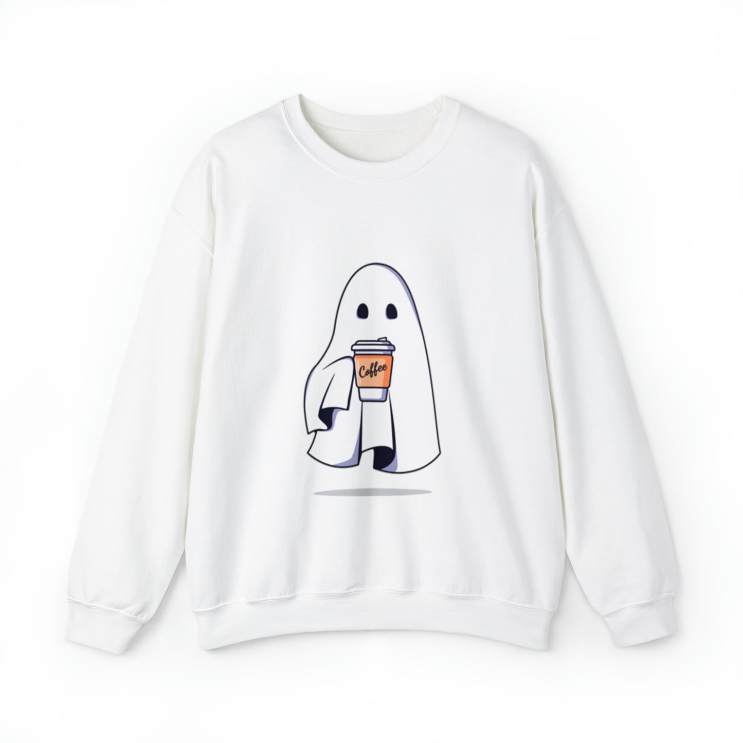 Boorista Spooky Coffee Sweatshirt, Womens Ghost Sweatshirt, Spooky Season, Fall Coffee Lover Shirt, Halloween Party Shirt, Fall Graphic