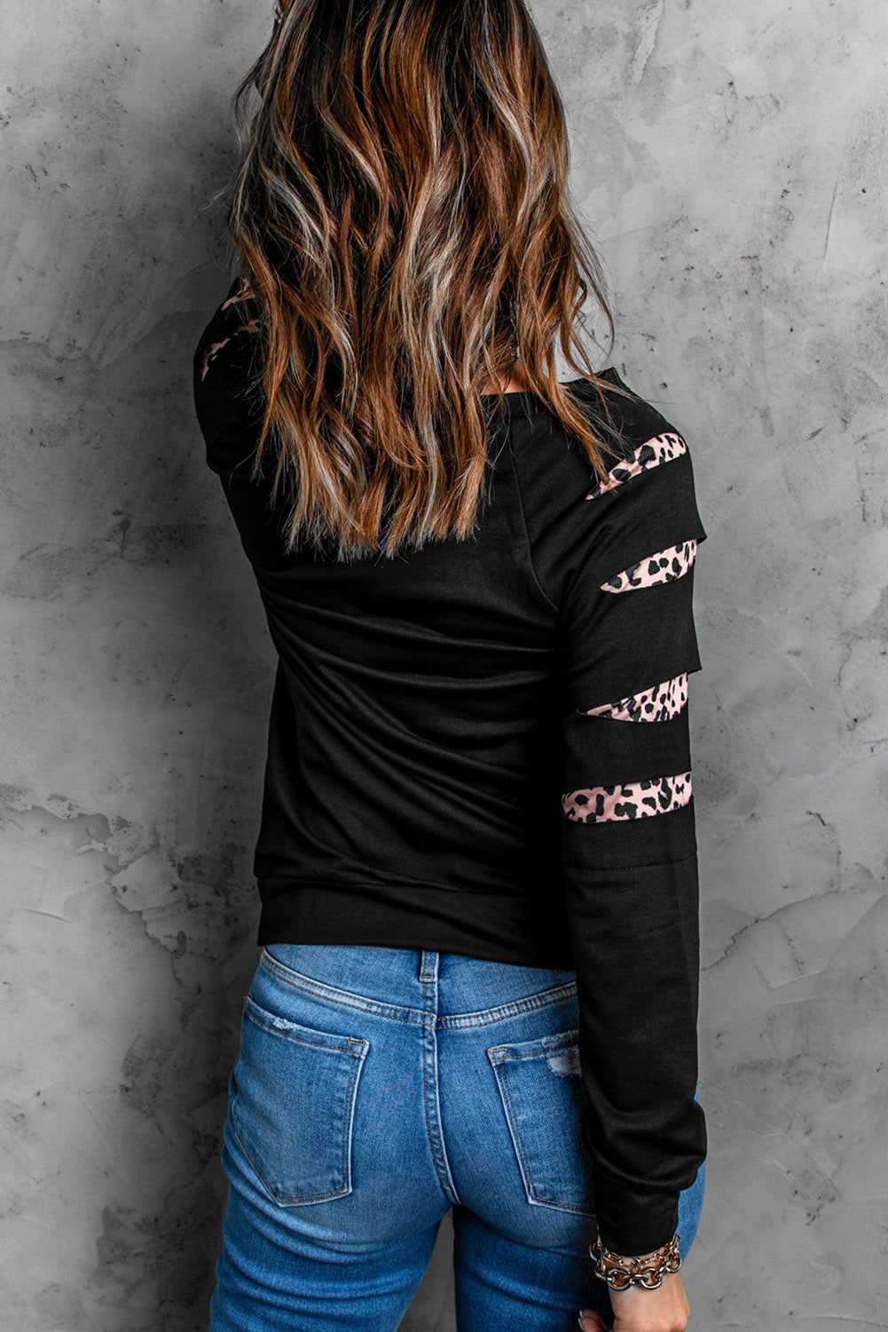 PUMPKIN SEASON Graphic Leopard Sweatshirt