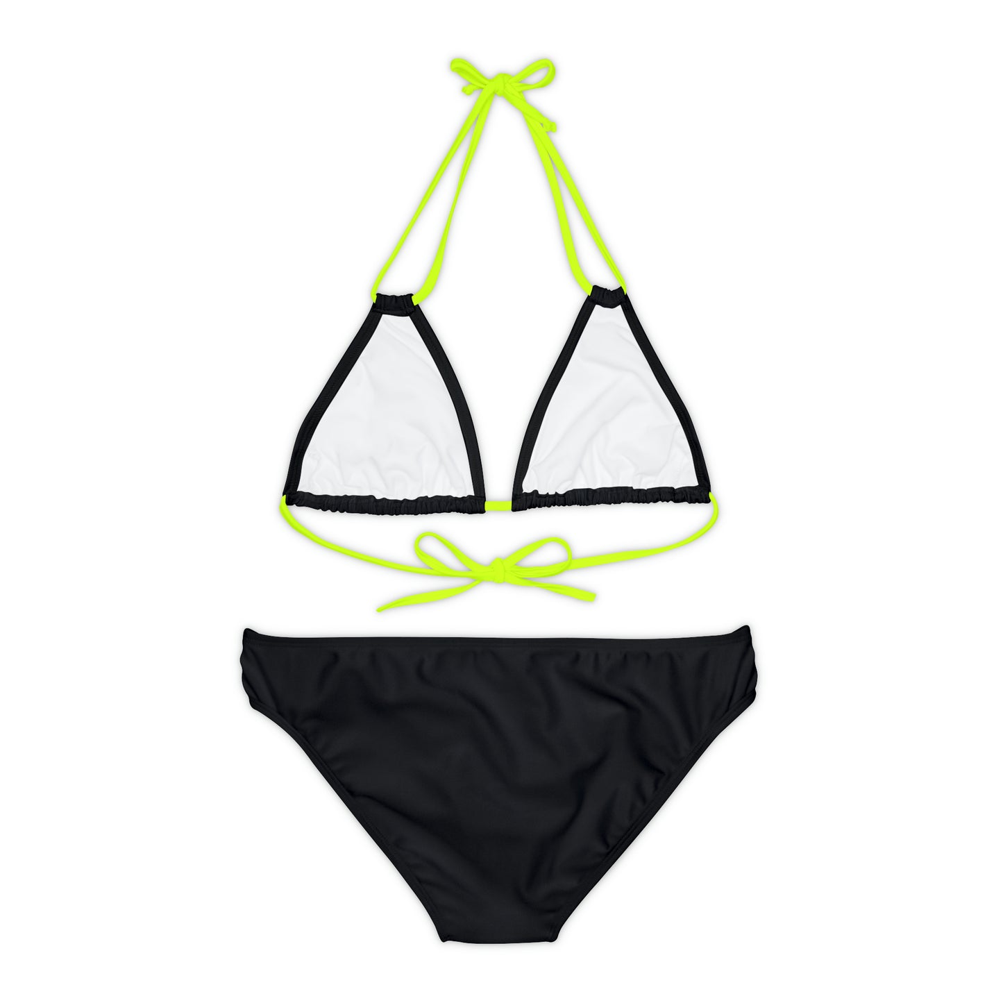 AlphaChic Strappy Bikini Set - Black