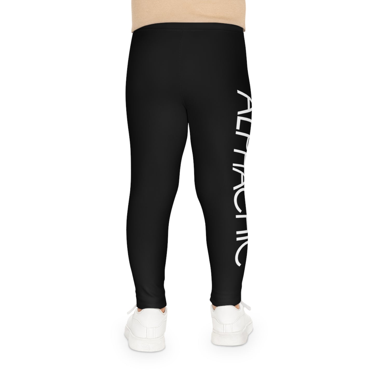 AlphaChic Kids Leggings - Black (Leg Logo)