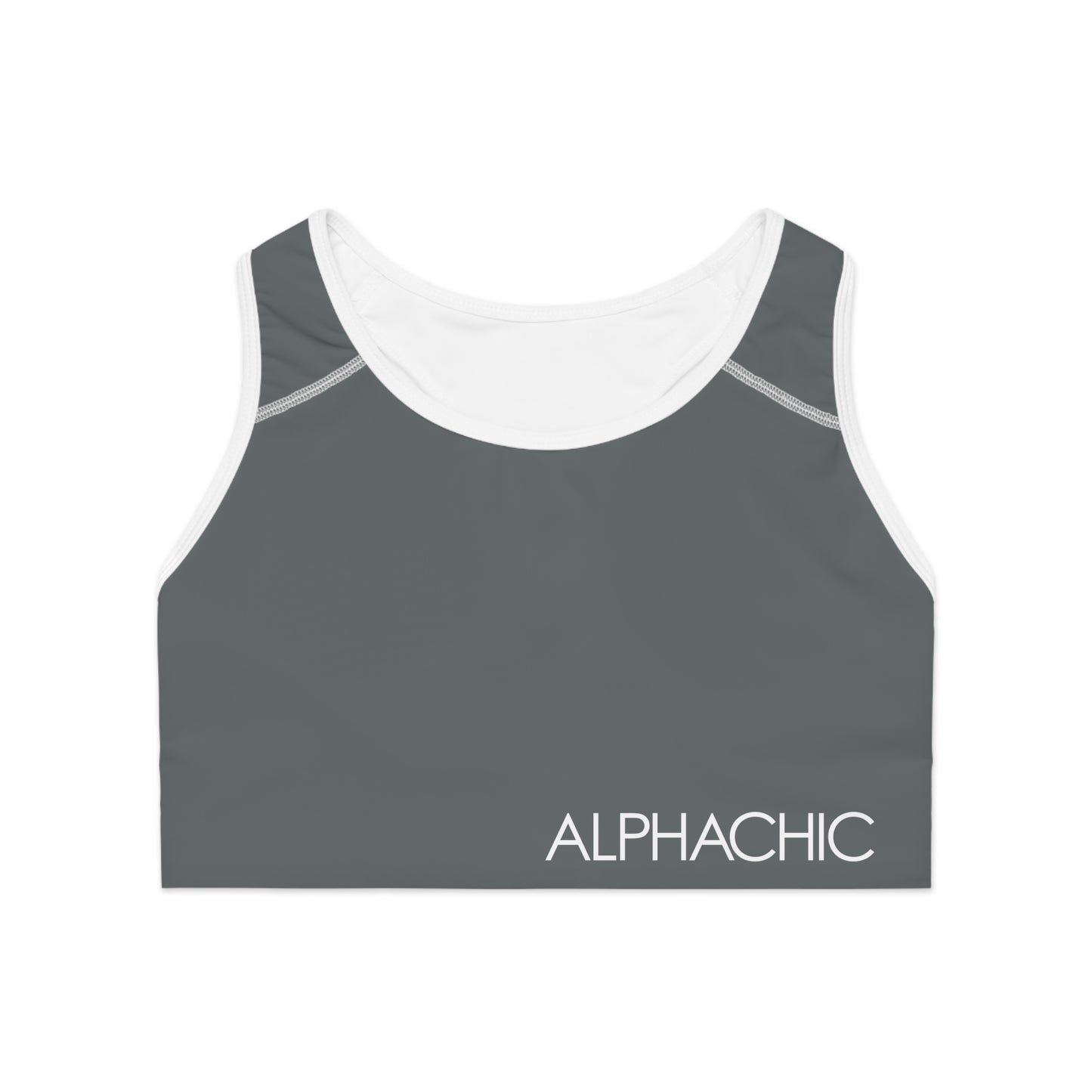 AlphaChic Sports Bra - Dark Gray
