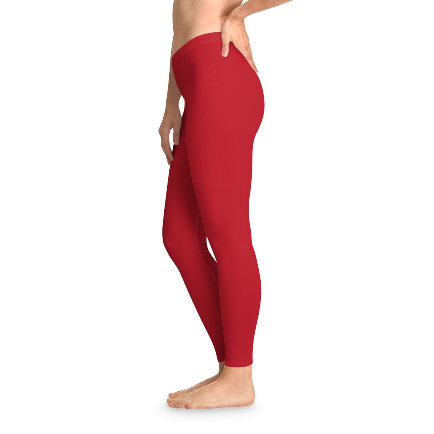 AlphaChic Leggings - Red (Back Logo)