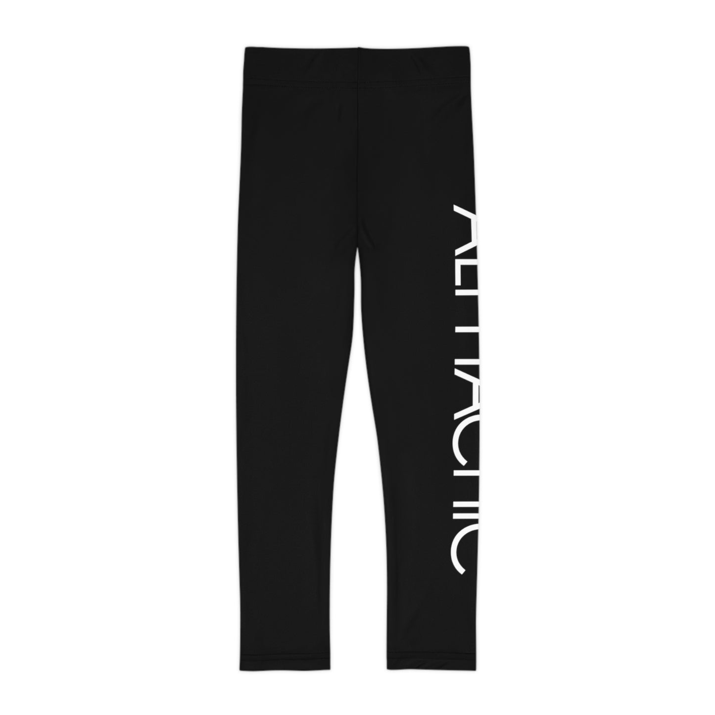 AlphaChic Kids Leggings - Black (Leg Logo)