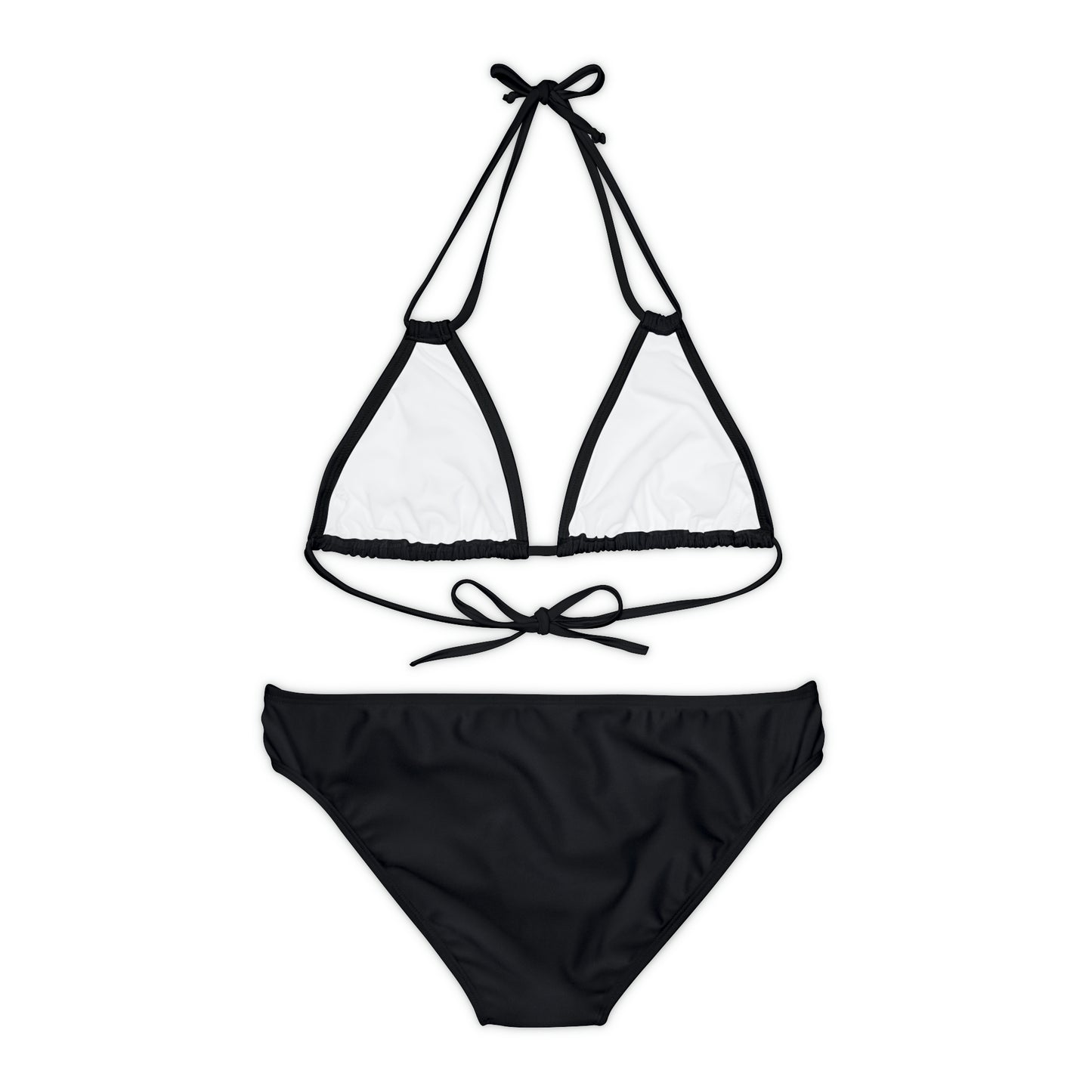 AlphaChic Strappy Bikini Set - Black