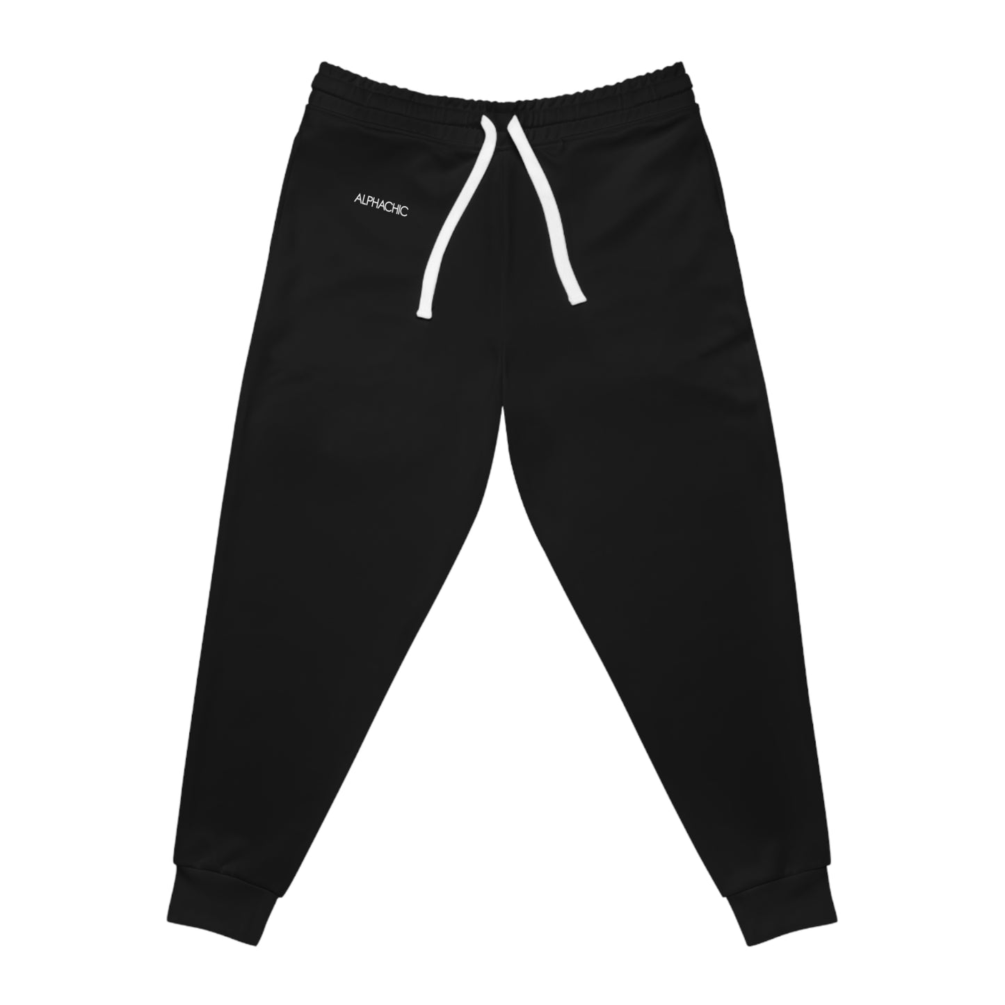 AlphaChic Joggers - Black (Front Logo)