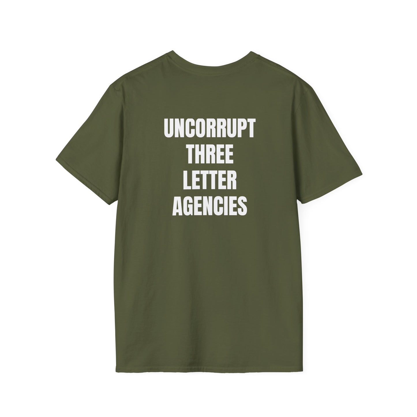 EDC Graphic T-Shirt - UNCORRUPT THREE LETTER AGENCIES