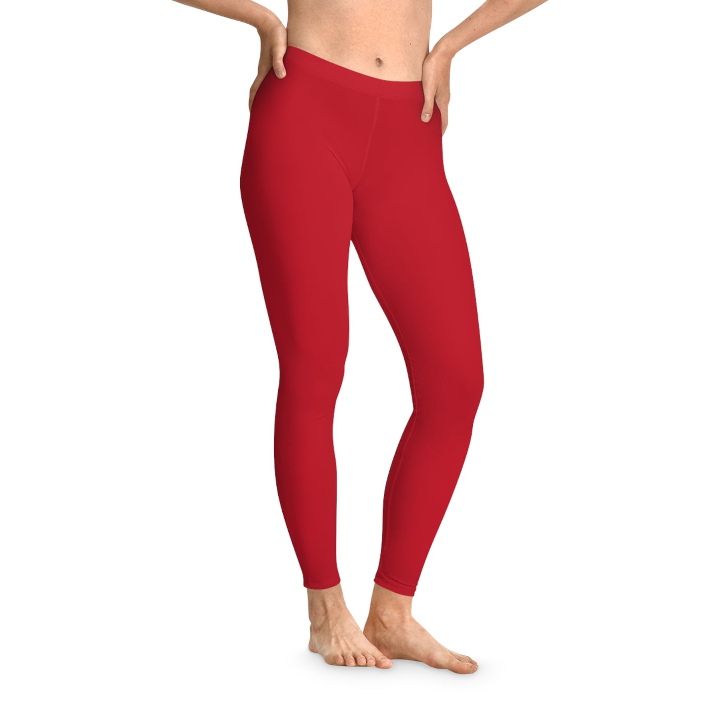 AlphaChic Leggings - Red (Back Logo)