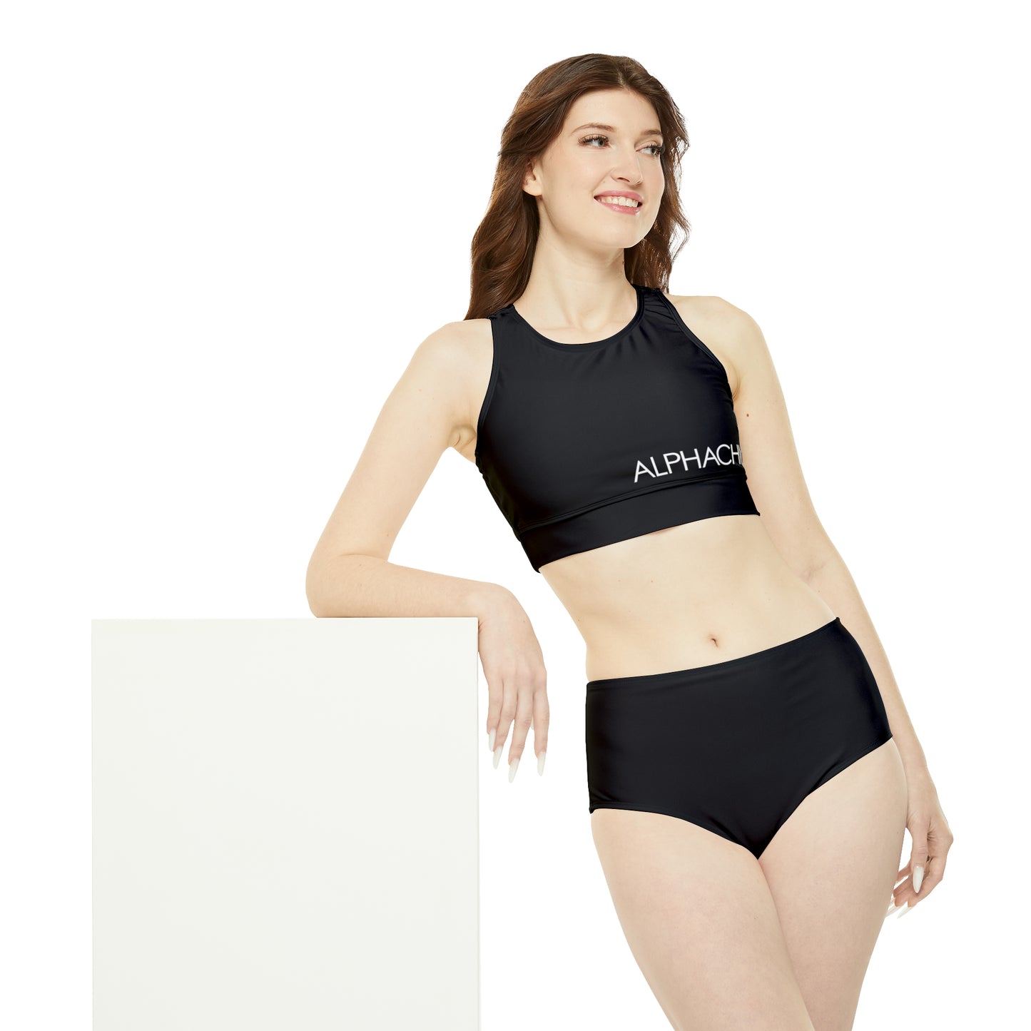 AlphaChic Sporty Bikini Set - Black