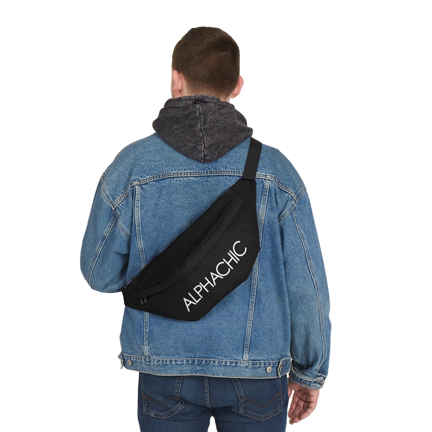 AlphaChic Large Fanny Pack - Black