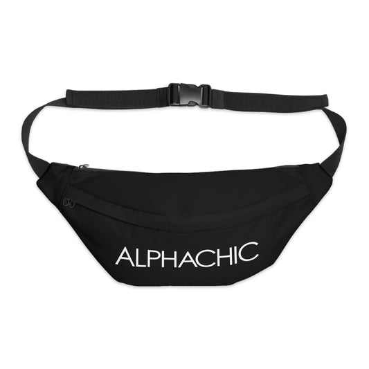 AlphaChic Large Fanny Pack - Black