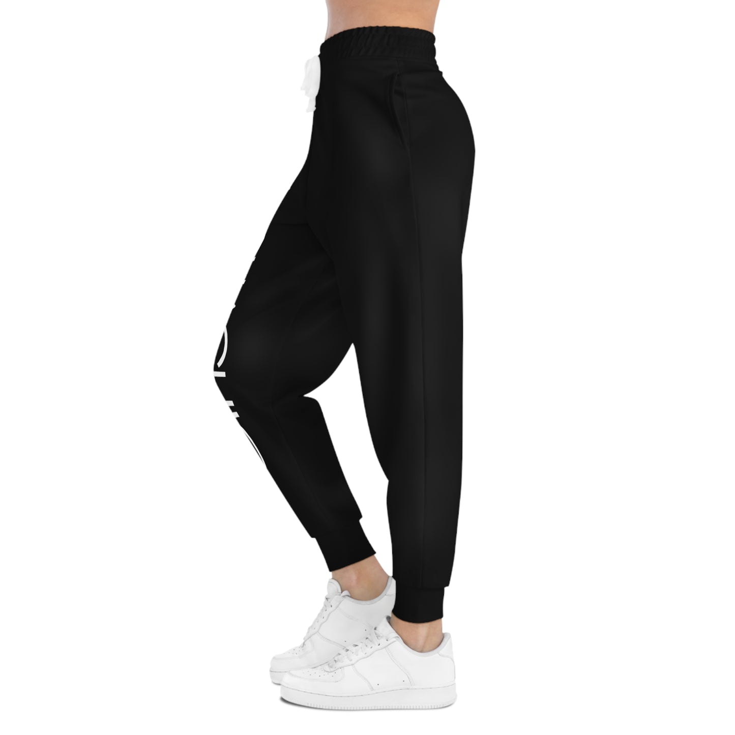 AlphaChic Joggers - Black (Leg Logo)