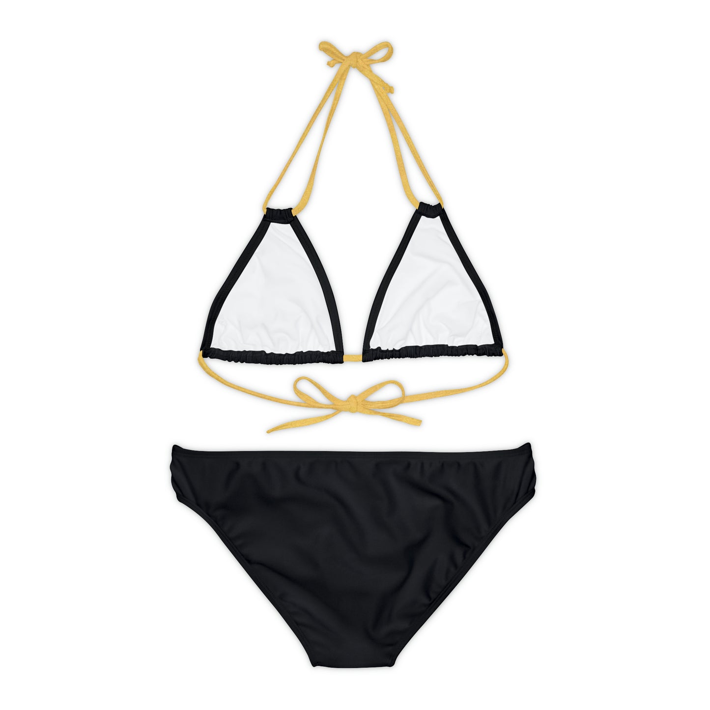 AlphaChic Strappy Bikini Set - Black