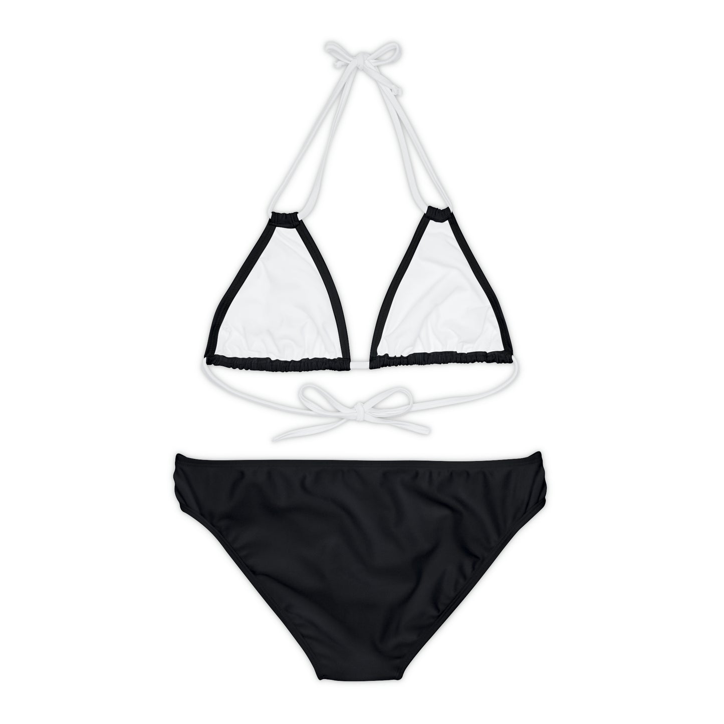 AlphaChic Strappy Bikini Set - Black