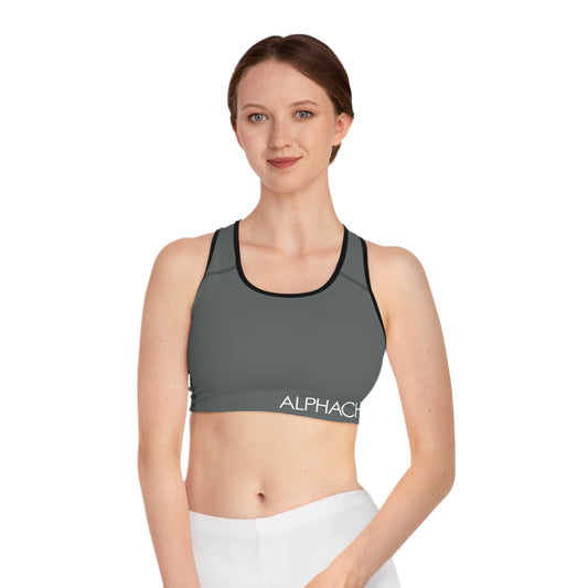 AlphaChic Sports Bra - Dark Gray