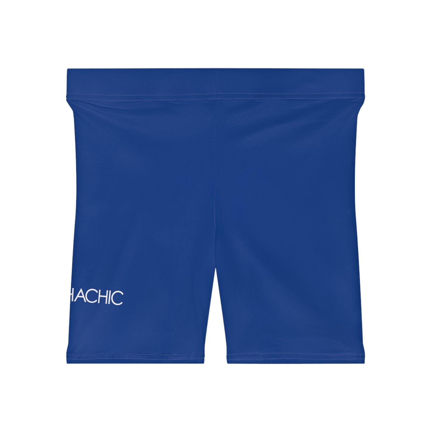 AlphaChic Biker Shorts - Blue (Leg Logo)